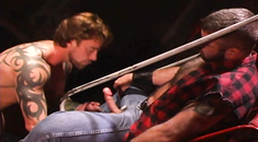 Nasty trio in tats hot ass pounding
